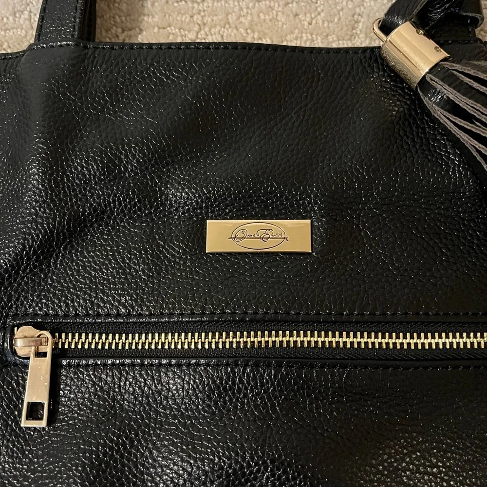 Onna Ehrlich Black pebbled Leather Tote Bag - Picture 2 of 6